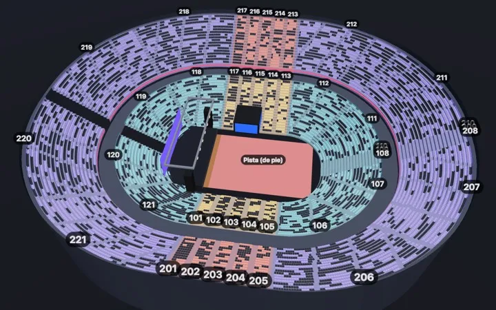 Pabellón para conciertos en 3D